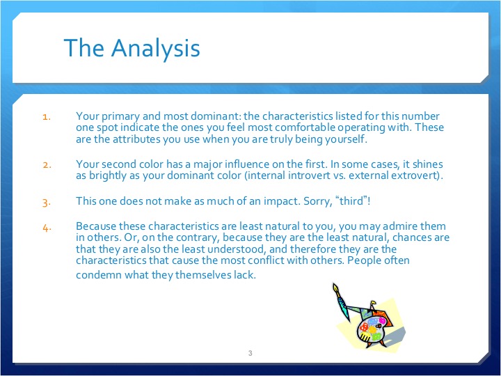 True colors personality test pdf picture