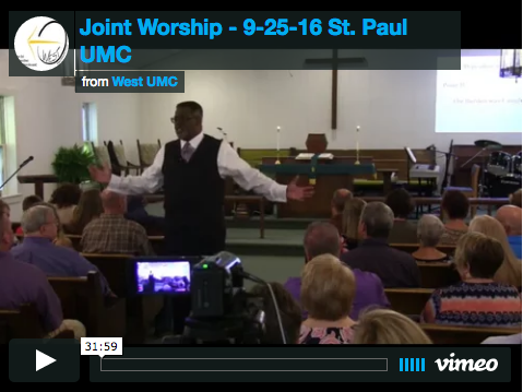 Joint Worship with Faith UMC & St. Paul UMC