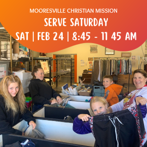 Serve Saturday at The Mooresville Christian Mission